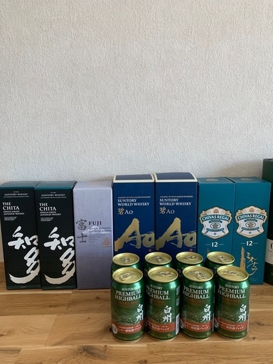 知多2本、白州缶8本セット