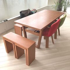 ダイニングセット チェアカバー付き PACCO EV DINING TABLE + PACCO ROUND CHAIR