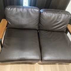 家具　2人掛けソファ　物干し竿　の画像