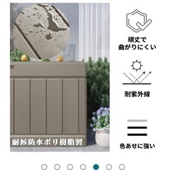 屋外倉庫 ベンチストッカー ベランダストッカー ベランダ倉庫の画像