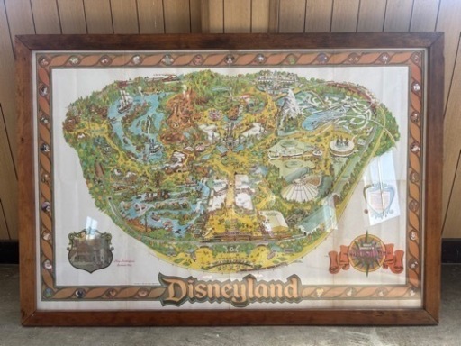 ディズニー 海外 スーベニアマップポスター ビンテージ