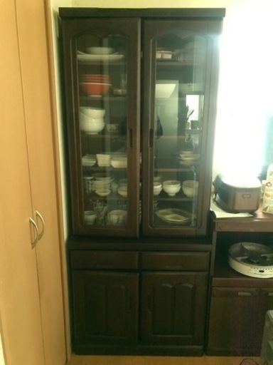 食器棚　棚　食器棚　木製