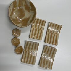 かわいい模様が作れる　練り込み陶芸の体験の画像