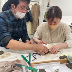 かわいい模様が作れる　練り込み陶芸の体験の画像