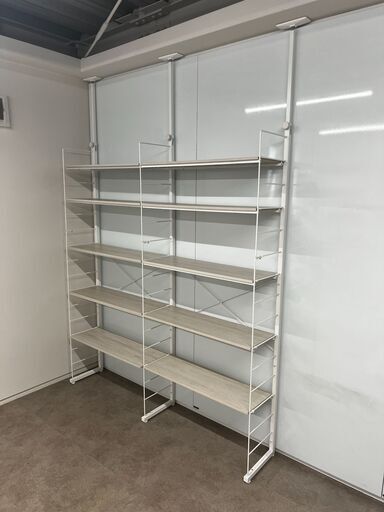 【おまけ付き】ワイヤーシェルフNポルダ(幅80cm ホワイトウォッシュ)