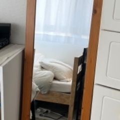 パイン材　姿見