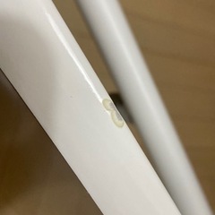 ガス圧式 昇降式 テーブル 白  の画像