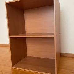 2段カラーボックス