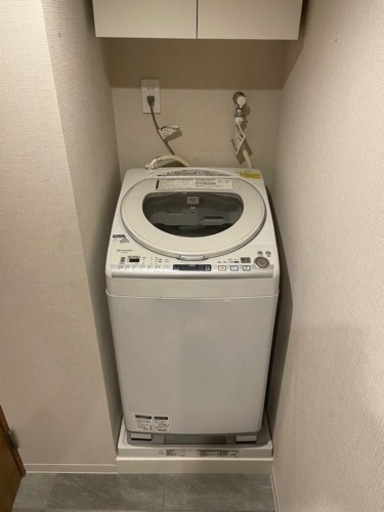乾燥機能付き洗濯機　シャープES-T83E1      洗濯8kg、乾燥4.5kgまで
