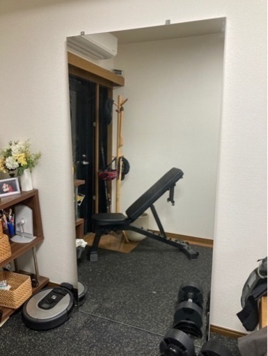 大型鏡　ダンスミラー　全身鏡　姿見　90cm×180cm