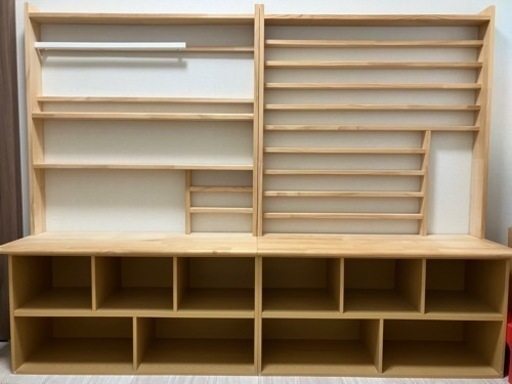 【決まりました】子供部屋収納☆レール幅の溝あり♪プラレール収納☆レジやままごとも遊べるカウンター