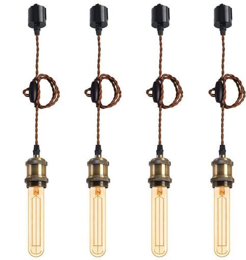 ペンダントライト E26口金 LED電球付き フィラメント電球 装飾器具