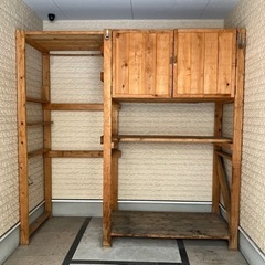 自作　ガレージ収納棚　