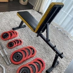 筋トレグッズ　ダンベル　ベンチの画像