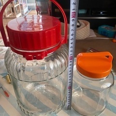 果実酒瓶2つ