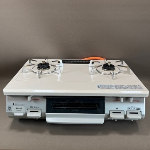 Rinnai ガスコンロ プロパンガス用 左強火 カフェベージュ BKM78CBL 2020年製 LPガスリンナイ ガステーブル