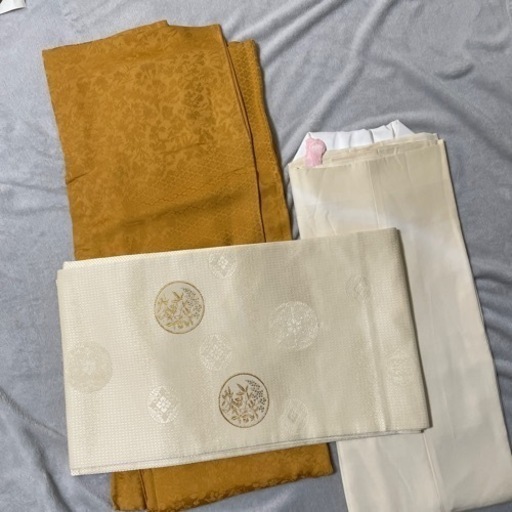 色無地、帯のセット