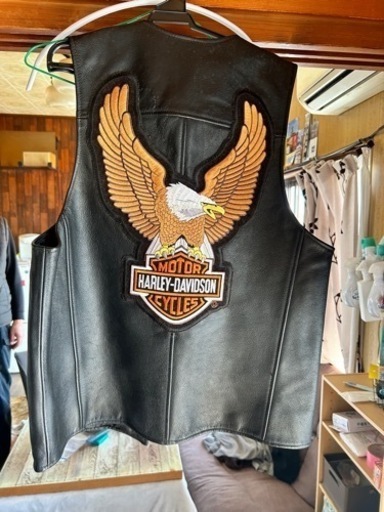 ハーレーダビッドソン  ベスト  本革