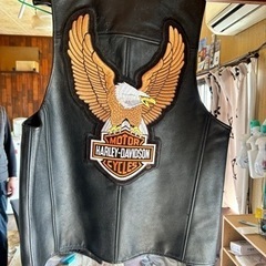 ハーレーダビッドソン  ベスト  本革