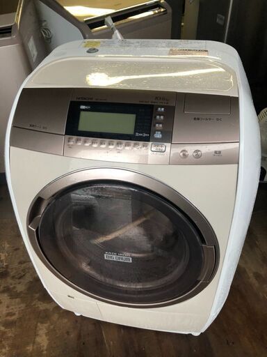 北九州市内配送無料店日立 HITACHI BD-V9700R-N [ビッグドラム ななめ型ドラム式洗濯乾燥機（10.0kg） 右開き 自動お掃除搭載