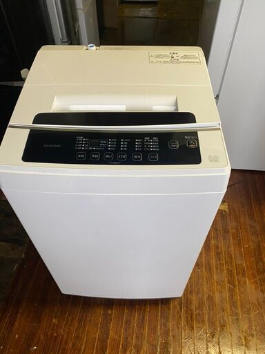 2020年式　アイリスオーヤマ 上面 洗濯機 6kg 全自動 1人暮らし まとめ洗い 毛布 部屋干し お急ぎコース ステンレス槽 IAW-T602E