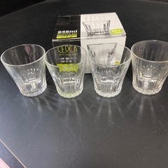 【未使用】グラス4個セット　245ml日本製　長期保管品