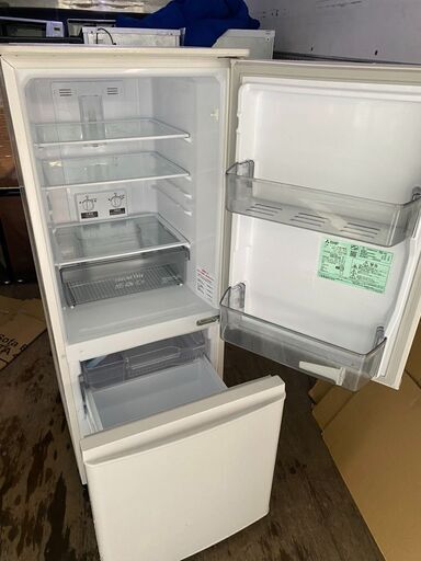 2020年式　三菱　冷蔵庫 Pシリーズ マットホワイト MR-P15F-W [2ドア /右開きタイプ /146L] [冷凍室 46L]