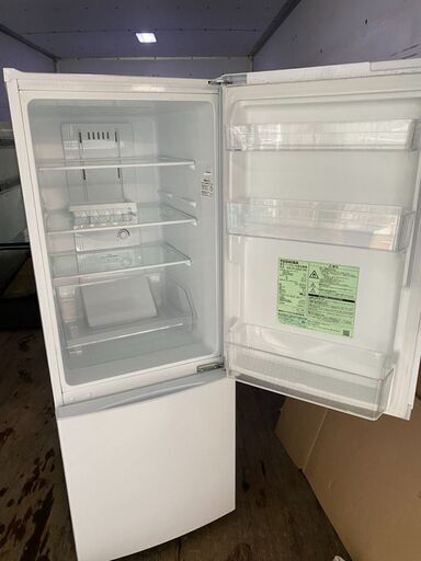 2020年式東芝 TOSHIBA GR-R15BS（W） [冷蔵庫 （153L・右開き