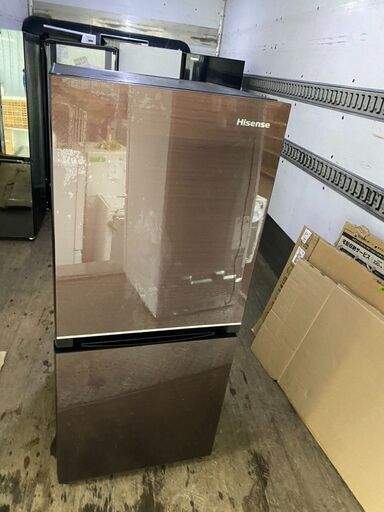 2020年式ガラス冷蔵庫 ブラウン HR-G13B-BR [2ドア /右開きタイプ /134L]