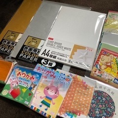 折り紙　画用紙　和紙　工作　セットの画像