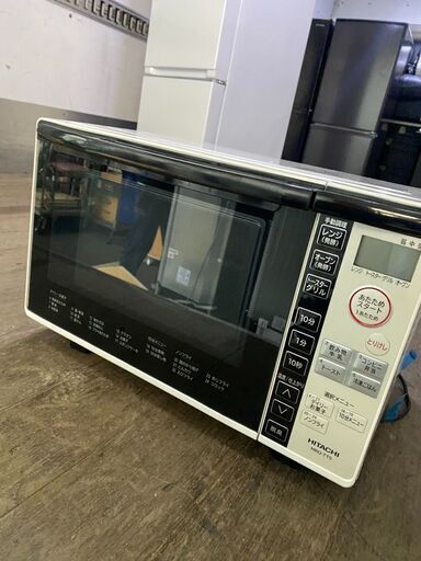 2019年　日立 電子レンジ オーブンレンジ 18L ターンテーブル 一人暮らし ダイレクトキー操作 MRO-TT5 W ホワイト（