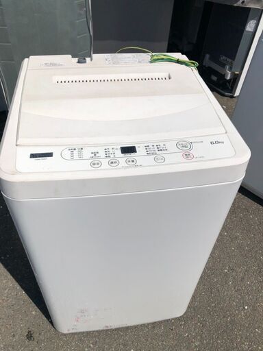 2021年式　YAMADA SELECT(ヤマダセレクト) YWMT60H1 洗濯機 ヤマダオリジナル 6.0kg ホワイト　外置