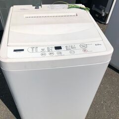 2021年式　YAMADA SELECT(ヤマダセレクト) YWMT60H1 洗濯機 ヤマダオリジナル 6.0kg ホワイト　外置