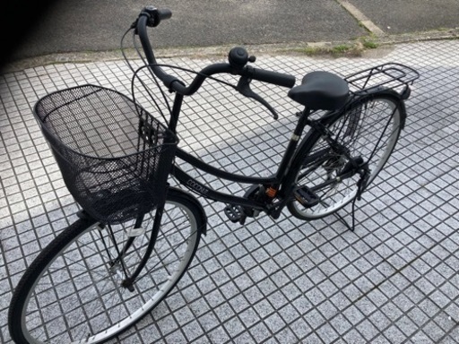 【27インチ自転車】美品❗️外装6段変速　前後タイヤ、前カゴ新品❗️若林自転車　膳所店　SALE中❗️