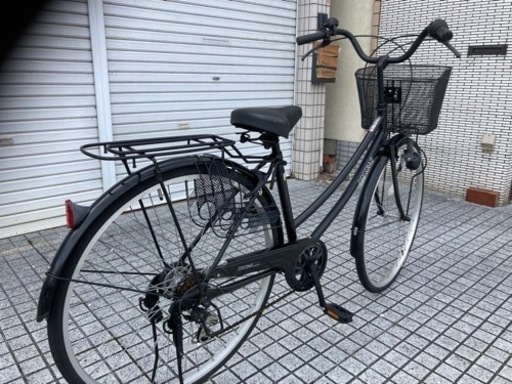 【27インチ自転車】美品❗️外装6段変速　前後タイヤ、前カゴ新品❗️若林自転車　膳所店　SALE中❗️