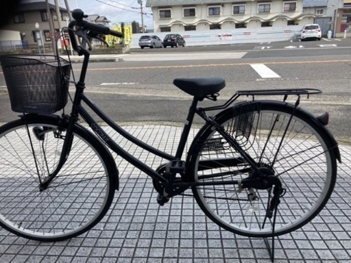 【27インチ自転車】美品❗️外装6段変速　前後タイヤ、前カゴ新品❗️若林自転車　膳所店　SALE中❗️