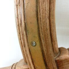 ■木製 舵輪 操舵輪 船舵 カジ ラット ハンドル 直径約90cm オブジェ 飾り 札幌 西区 西野店の画像