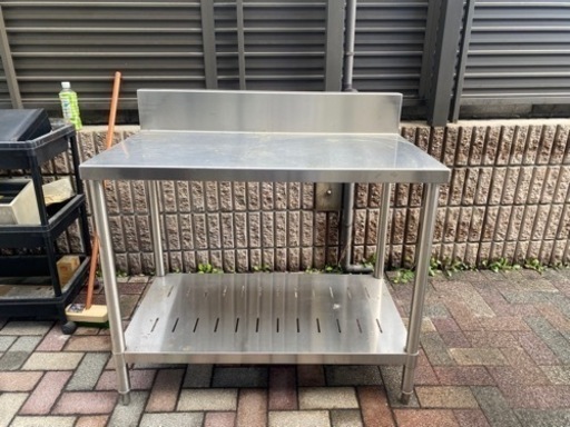 業務用 作業台 W980×D600×H950mm 厨房機器 作業台 調理台 厨房用品 ステンレス作業台