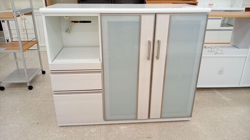 ★ジモティ割あり★ ニトリ レンジ台 白 H101×D50×W120.3 クリーニング済み TJ5144