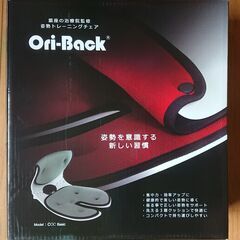 Ori-Back Chair オリバックチェアブラック 姿勢トレーニングチェア 銀座の治療院監修 保証：２０２５年４月の画像