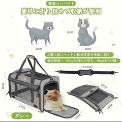 犬猫ペットキャリーバッグの画像