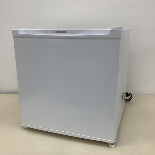 ＊【動作品】S-cubism エスキュービズム 1ドア冷蔵庫 SC-R46A-W ホワイト 46L 一人暮らし コンパクト 2016年製