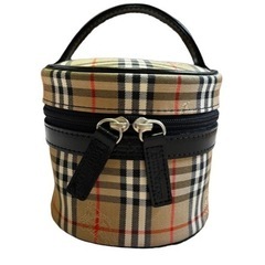 新品同様 BURBERRY バーバリー ノバチェック 丸型 化粧...