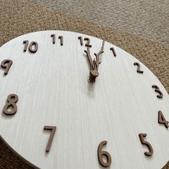 時計　ナチュラル　葉っぱ　壁掛け　新品未使用の画像