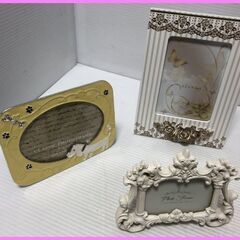 ▼【フォトフレーム　3点セット　犬　インテリア　未使用　開封品　...