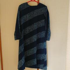 藍染めワンピース