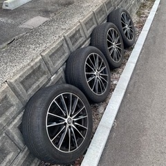 【ホイール付】 夏タイヤ215/55/R17 溝5mm程度