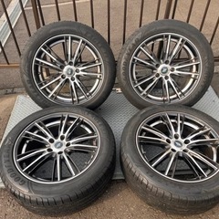 235/50R18 タイヤホイールセット4本 グッドイヤー EAGLE F1 2012年製 8J+42