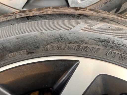 スバル GP系 XV 純正ホイールタイヤセット BRIDGESTONE LUFT RVⅡ 225/55R17 2022年製4本