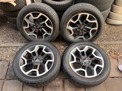 スバル GP系 XV 純正ホイールタイヤセット BRIDGESTONE LUFT RVⅡ 225/55R17 2022年製4本